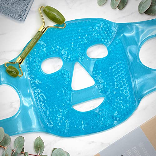 Ice Face Mask + Jade Roller - Beauty Roller Face Neck Massage - Product Imagery
