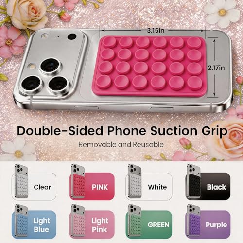 Pink 2Pack Otco budyy Silicone Double-Sided Suction Phone Case - Product Imagery