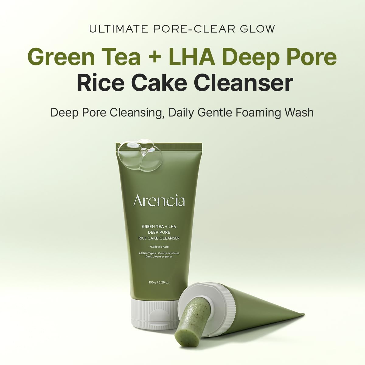 ARENCIA Salicylic Acid Green Tea LHA Deep Pore Rice Cake - ARENCIA Official Imagery - 3