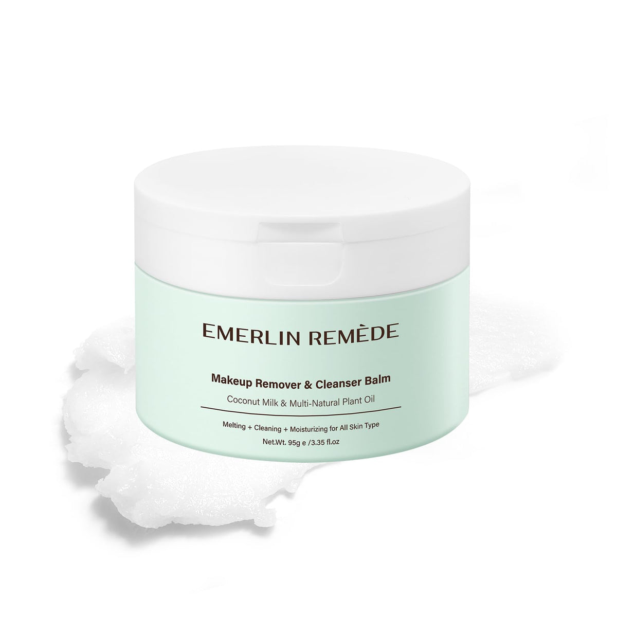 Makeup Remover Cleanser Balm with Coconut Milk Multi Natrual - Emerlin Remède Official Imagery - 2