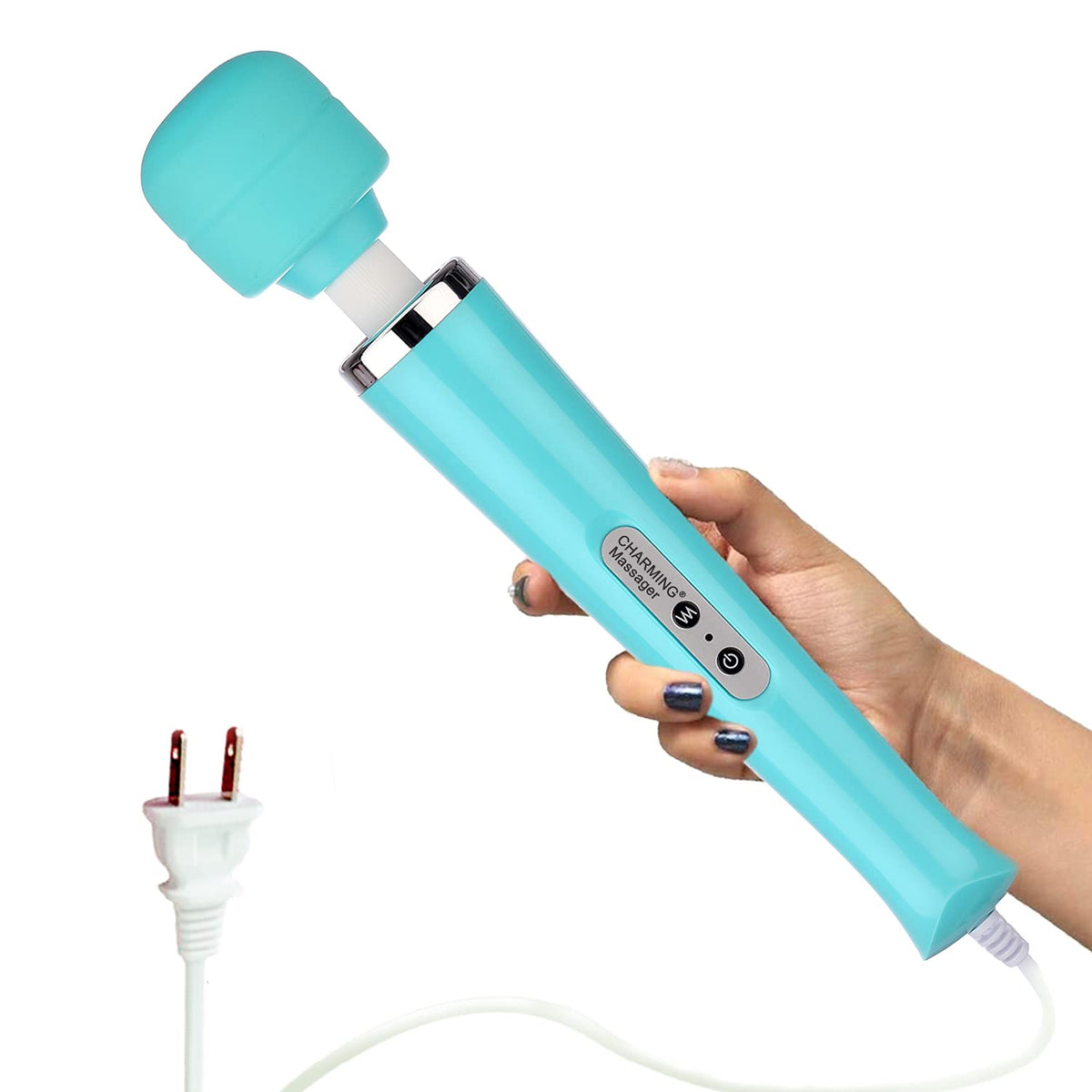CHARMING 10 Speeds Wired Powerful Handheld Massager with - CHARMING Official Imagery - 8
