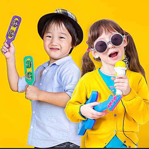 ArtCreativity Cymbals Tambourine for Kids, Pack of 12 Handheld - Product Imagery