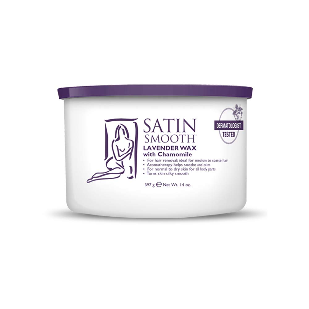Satin Smooth Honey Wax with Vitamin E, Hair Removal Wax for Sensitive Skin, Full Body Waxing, Ideal for Coarse and Medium Hair, 14oz - SATIN SMOOTH Official Product View 9