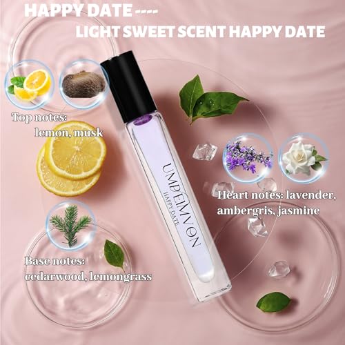 3 Pack Pheromone Perfume Oils for Women, Long Lasting Roll On - Product Imagery