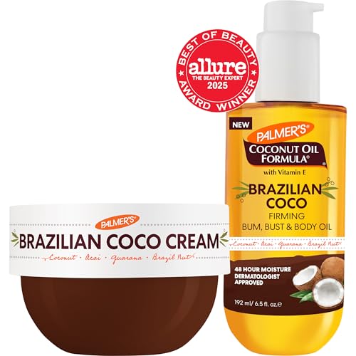 Palmer's Brazilian Coco Hot Mama Firming Kit (Cream 8.8 Oz + Oil - Product Imagery