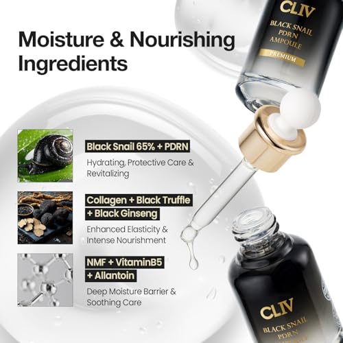 Black Snail PDRN Ampoule - 65% Snail Secretion Filtrate & Sodium - Product Imagery