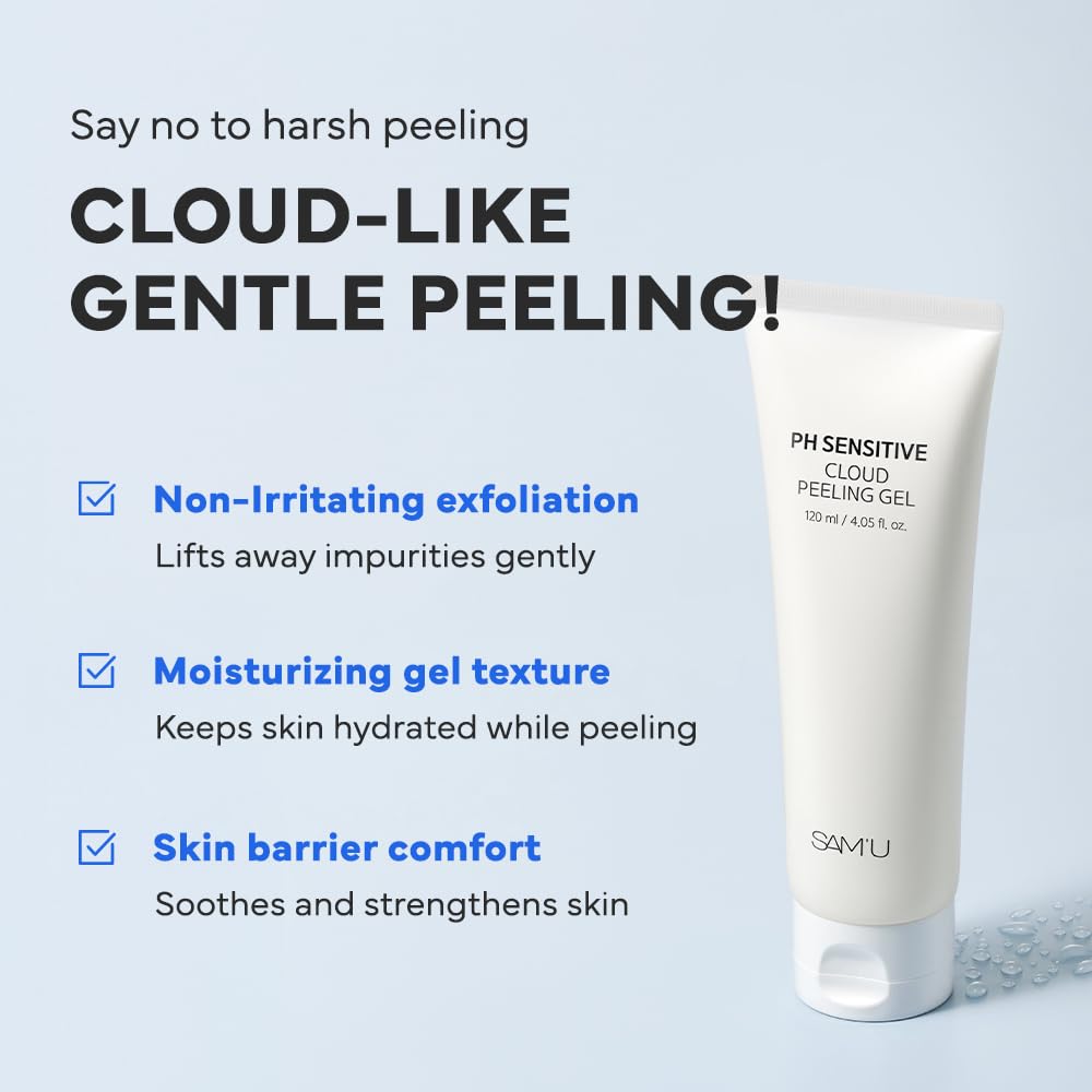 SAM'U PH Sensitive Cloud Peeling Gel, Gentle Exfoliating - SAM'U