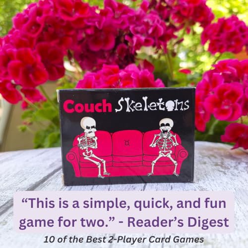 Couch Skeletons Card Game - Quick and Easy 2 Player Game by The - Product Imagery