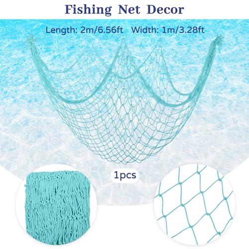 Fishing Net and White Bubble Garlands for Under the Sea Party - Product Imagery