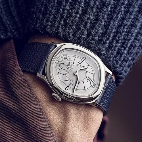 Gosasa Creative Unisex Twisted Dial Design Quartz Watch with - Product Imagery