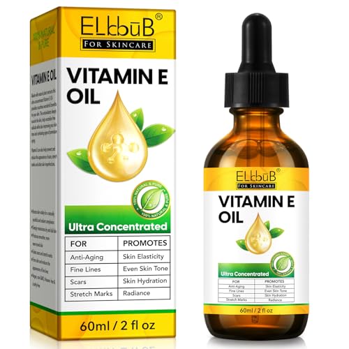 ELBBUB Premium Vitamin E Oil - Ultra Concentrated - Moisturizes, - Product Imagery