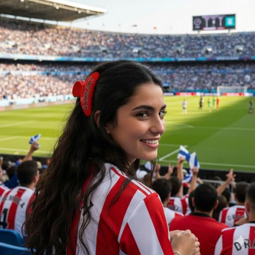Game Day Hair Claw Clips for Women Trendy Football Hair Clip - Product Imagery