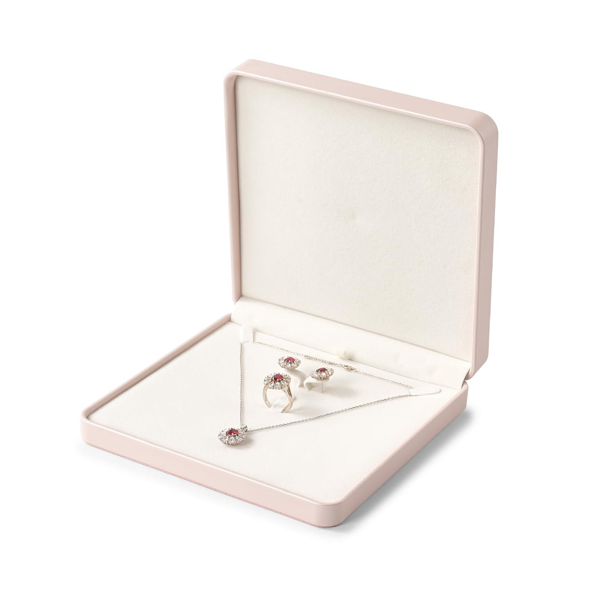 Oirlv Leather Jewelry Set Box Big Necklace Ring Storage Case - Oirlv Official Imagery - 8