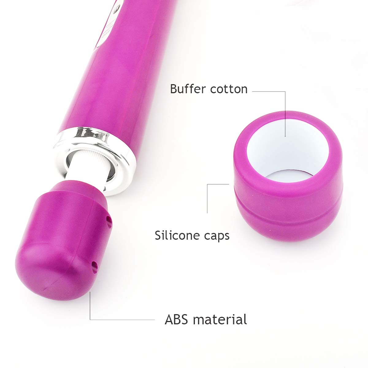 CHARMING 10 Speeds Wired Powerful Handheld Massager with - CHARMING Official Imagery - 7