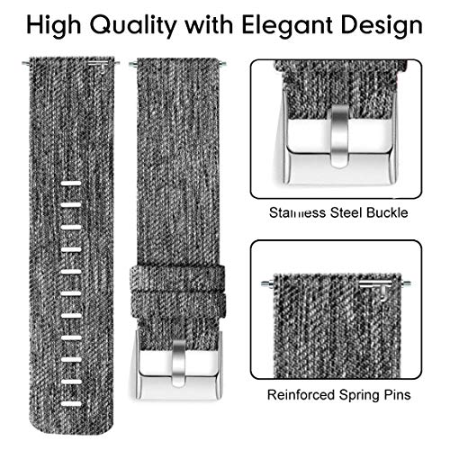 Compatible for Virmee VT3 Plus Band, Youkei 22mm Breathable - Product Imagery
