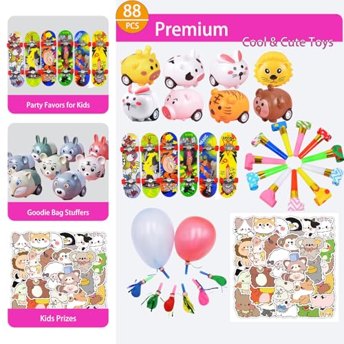 136 Pcs Pop Premium Party Favors Toys for 4-10 Ages Kids - Product Imagery