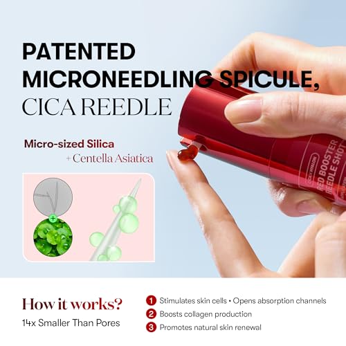 VT COSMETICS Red Booster Reedle Shot 100 Serum, 1.69 fl oz (50ml) - Product Imagery
