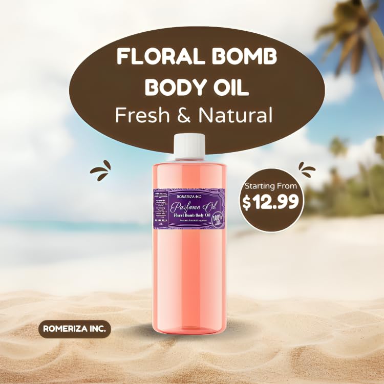 ROMERIZA 1 Fl Oz Perfume Oil Floral Bomb Women Our Interpretation - Product Imagery