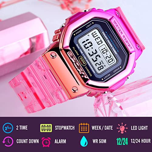 VIGOROSO Digital Watches for Women Waterproof Men's Wrist - Product Imagery