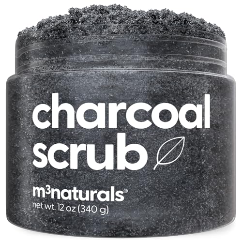 Exfoliating Charcoal Scrub for Body with Collagen Stem Cells - M3 Naturals Official Imagery - 1