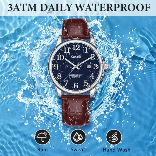 Watch for Men, Easy Reader Unisex Analog Quartz Waterproof - Product Imagery