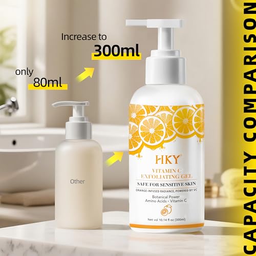 Vitamin C Exfoliating Gel for Face & Body (10.14 fl oz) - - Product Imagery