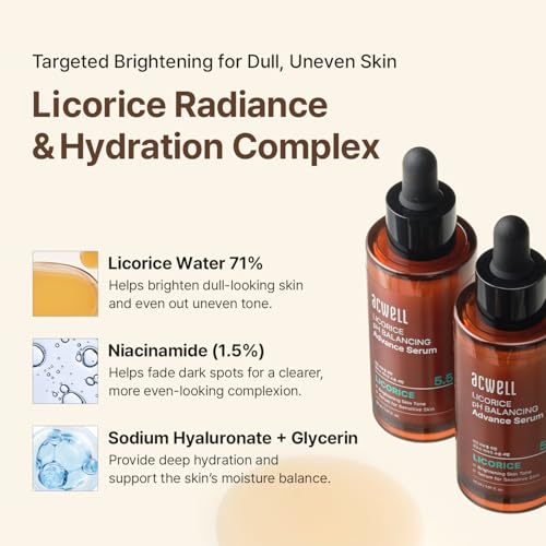 ACWELL Licorice pH Balancing Advanced Facial Serum Ampoule – - Product Imagery