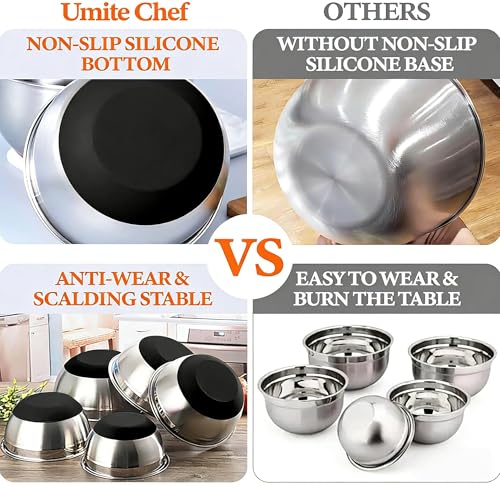 Thickened Heavy-Duty 26pcs Stainless Steel Bowl, Mixing Bowl Set - Product Imagery