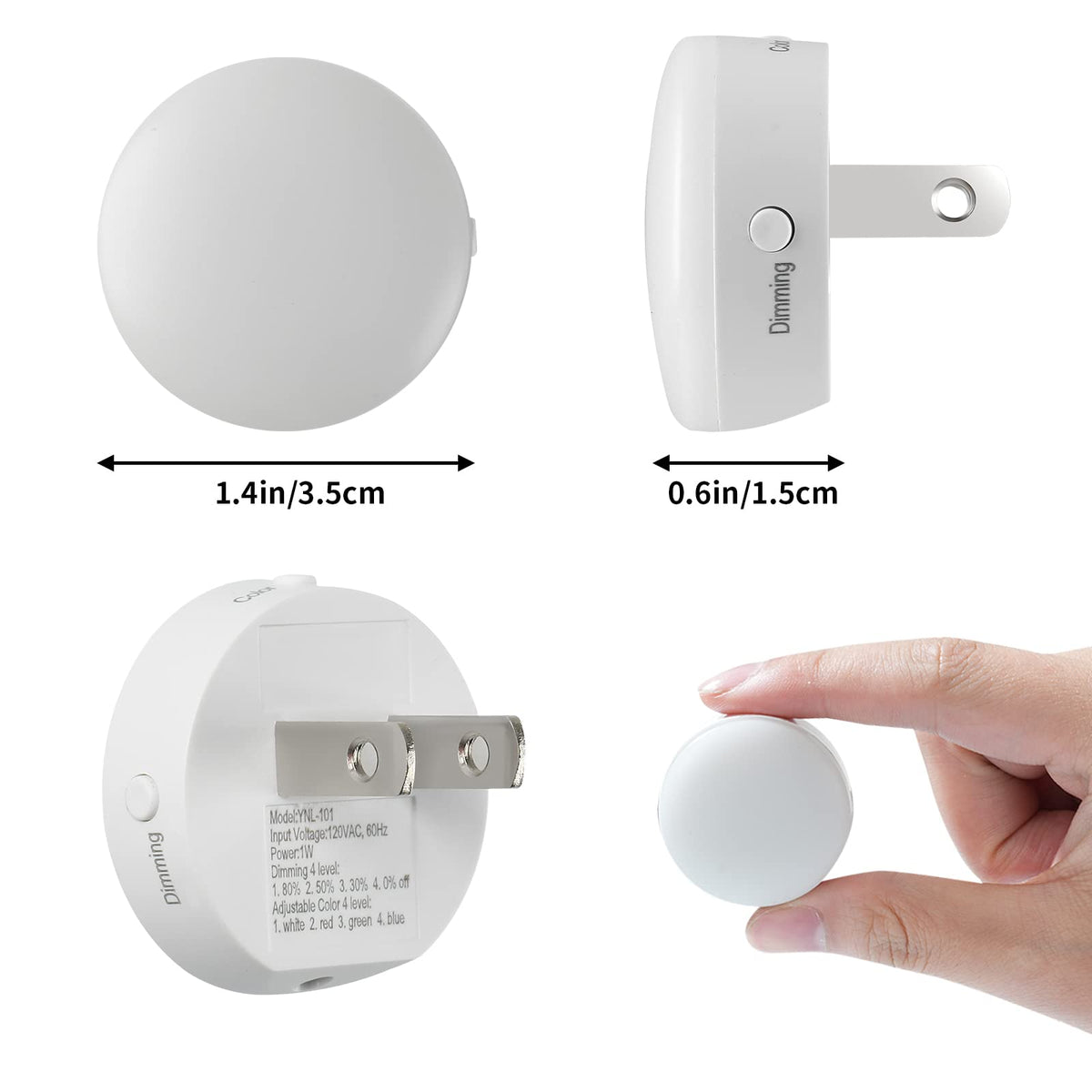 4pcs Smart Plug Mini Bundle with 8pcs 4Color Night Light - junlit Official Imagery - 8