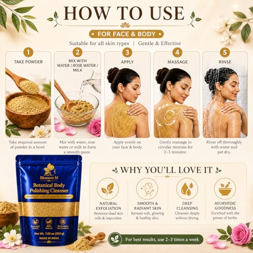 Turmeric Body Scrub Powder – Ayurvedic Ubtan for Glowing Skin | - Product Imagery