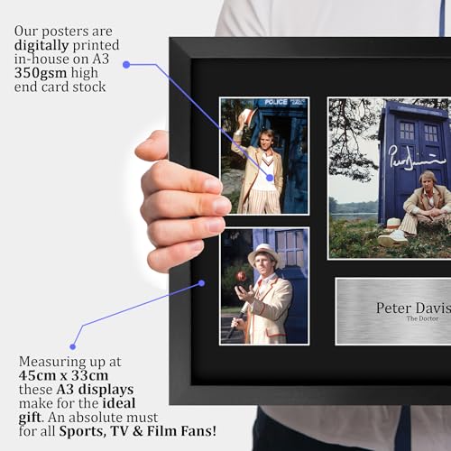 HWC Trading Peter Davison Doctor Who Gifts Printed Signed - Product Imagery