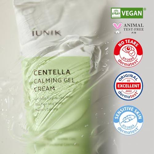 IUNIK Centella Calming Gel Cream - Moisturizer for Soothing 2.02 - Product Imagery