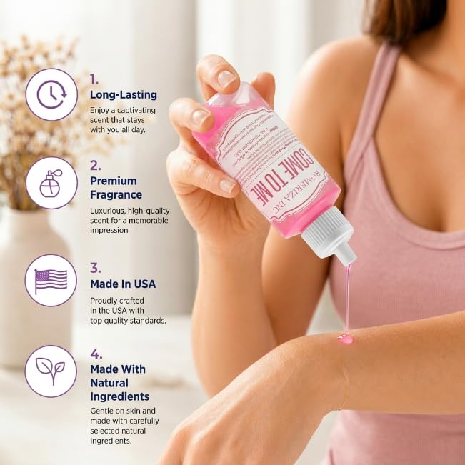 1 Fl Oz Come To Me Fragrance Body Oil Perfume, Sweet & Floral - Product Imagery