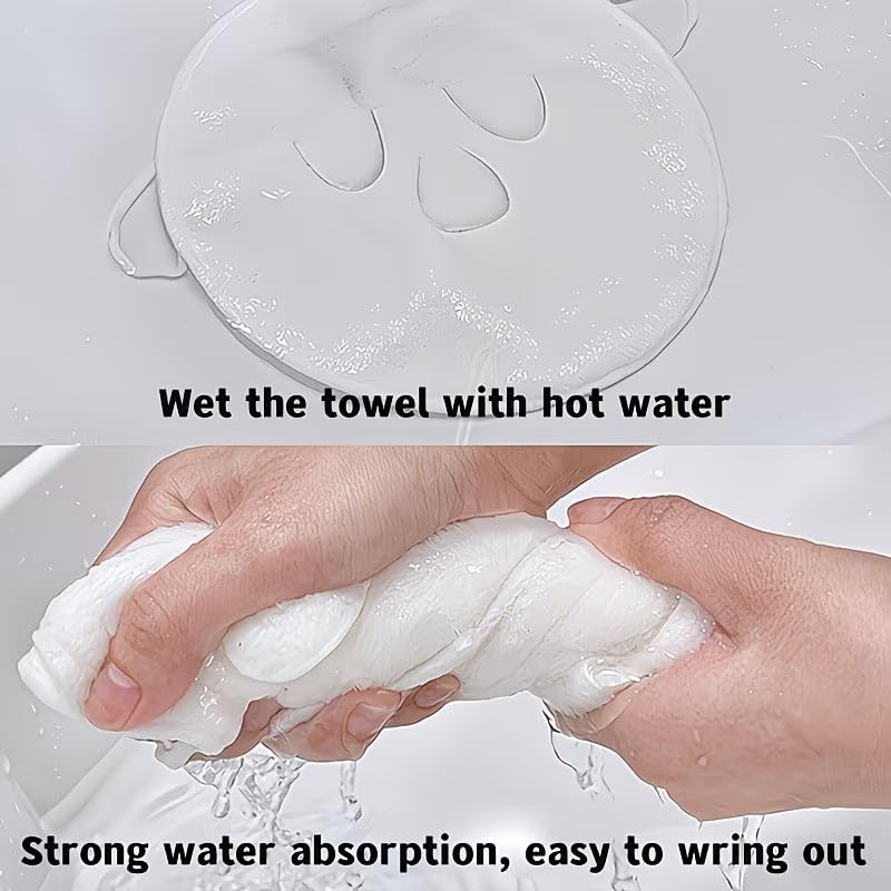 Hot and Cold Reusable Facial Mask Towel, Steam Moisturizing - Product Imagery