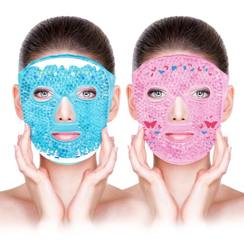Cold Face Eye Masks Ice Face Mask Hot Cold Compress 2PCS - CONBELLA Official Imagery - 1