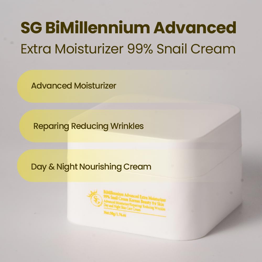 SG BiMillennium K Beauty Face Cream for Women with 99% Snail - SG