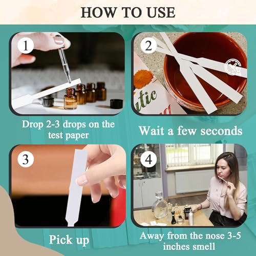 2200 Pcs Perfume Tester Strips, for Blotter Essential Oils Paper - Product Imagery