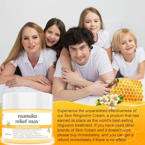 Organic Manuka Honey Lotion Cream with Colloidal Oatmeal - - Product Imagery