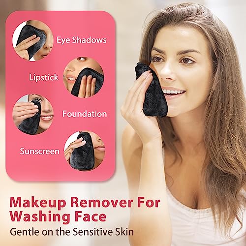 Makeup Remover Cloth, 6" x 6" Makeup Remover Towels Reusable - Product Imagery