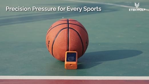 ETENWOLF P300 Plus electric ball pump inflates and deflates basketballs with a compact, portable air pump design.