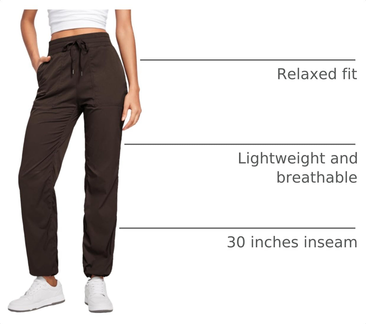 CRZ YOGA Ease Line Straight Leg Pants 28 30 32 - CRZ YOGA Official Imagery - 5