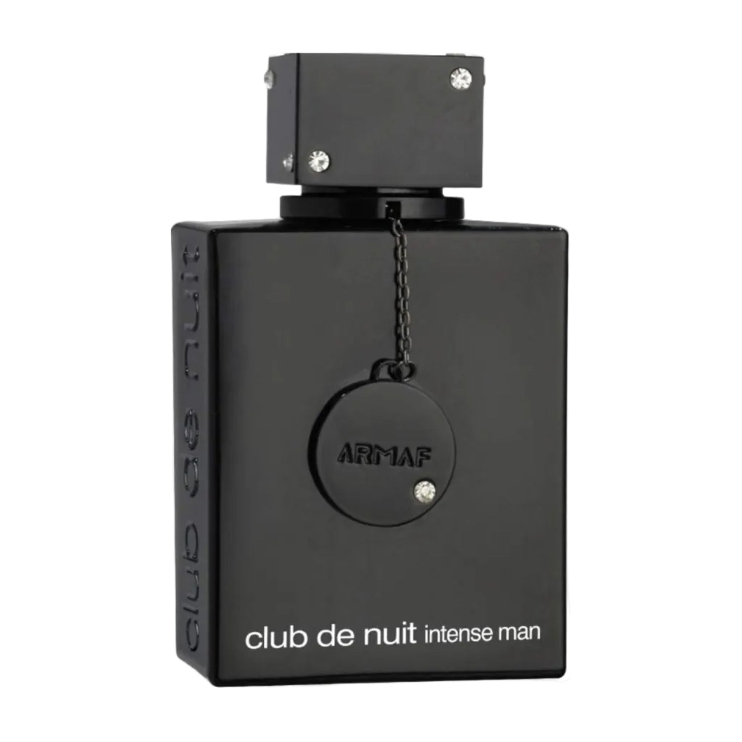 Armaf Club de Nuit Intense men's 3.6 oz Eau De Toilette spray with sleek bottle and transparent cap