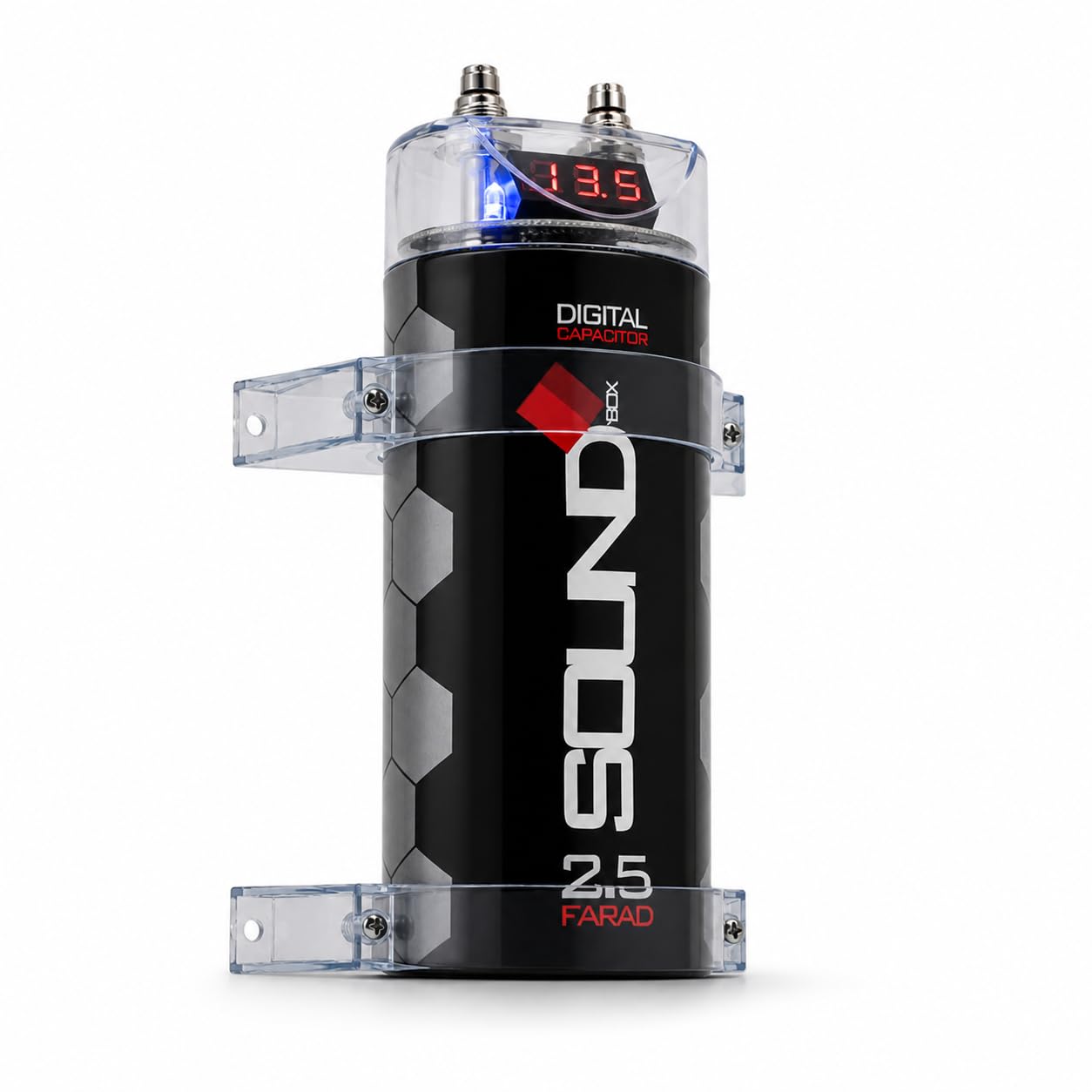 SoundBox SCAP2D, 2.5 Farad Digital Capacitor for Car Audio - 2500 by SoundBox - Angle View 1