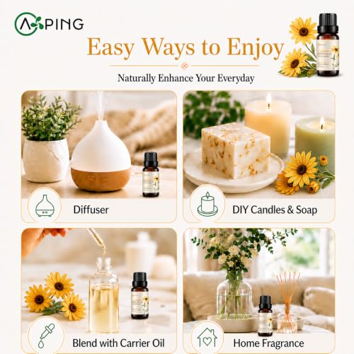 Calendula Essential Oil - 100% Pure Organic Natural Plant - Product Imagery
