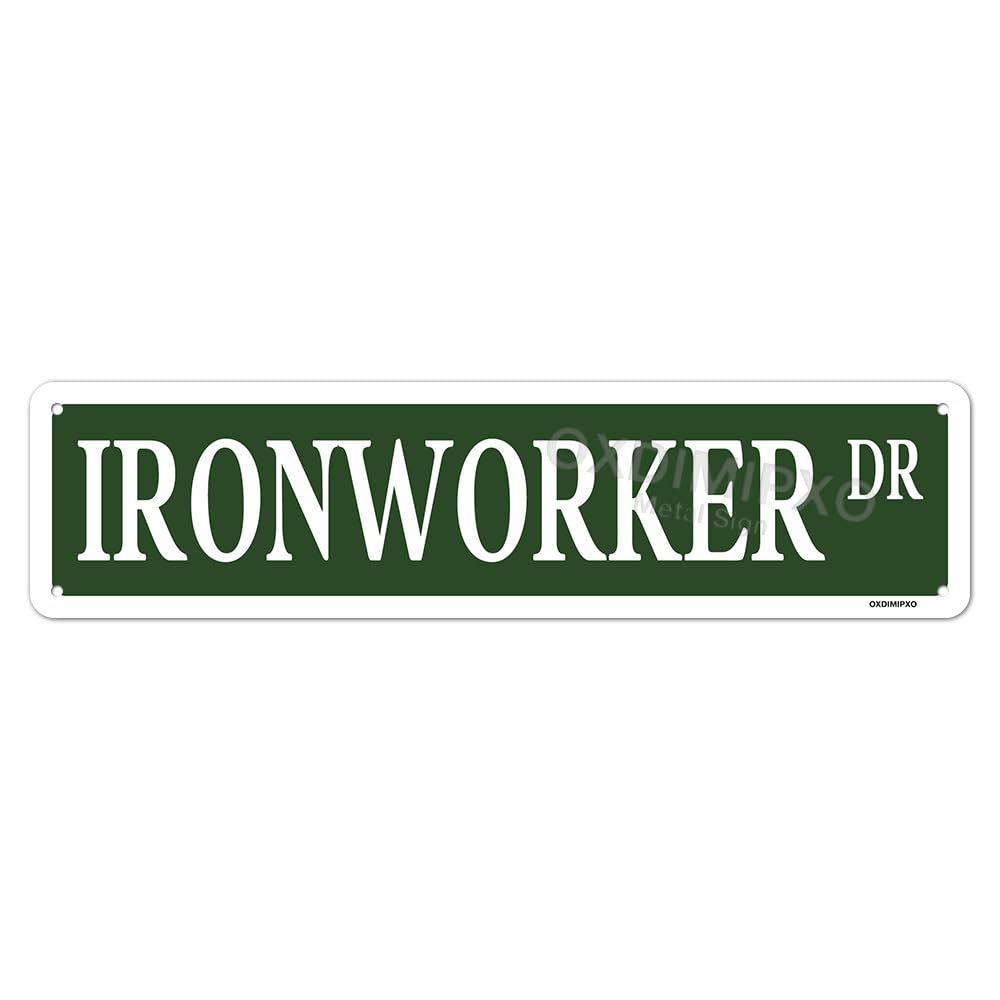 Ironworker Yard Sign Wall Decor Metal Ironworker Gifts for - Product Imagery
