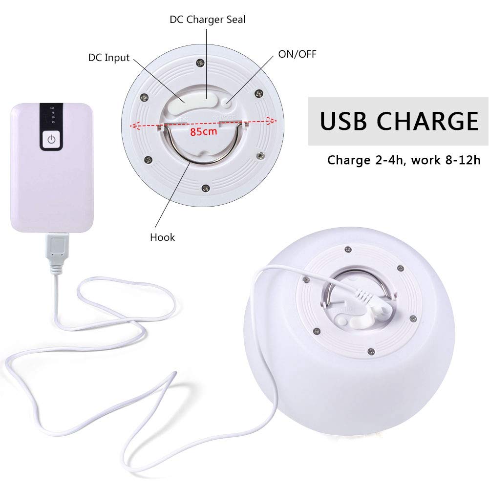 Rechargeable LED Ball Light Decorative Remote Control Lamp - Zopsc Official Imagery - 3