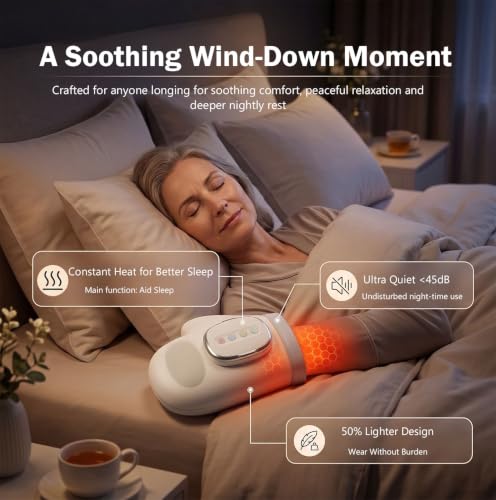 CARYOWN Cordless Hand Massager with Heat and Compression - Product Imagery