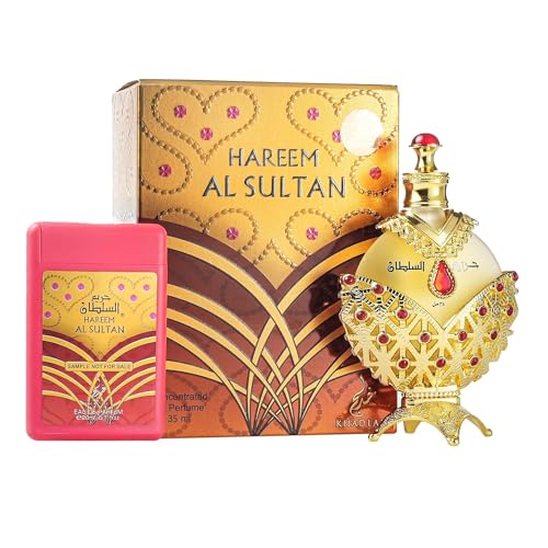 KHADLAJ PERFUMES Hareem Al Sultan Gold Concentrated Perfume Oil - Product Imagery