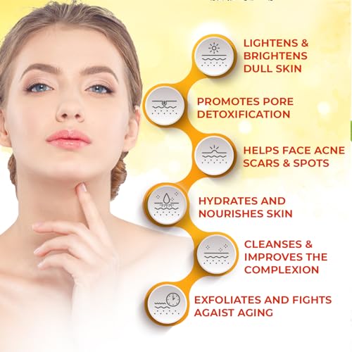 Turmeric Cream for Skin Brightening - All Natural Face & Body - Product Imagery