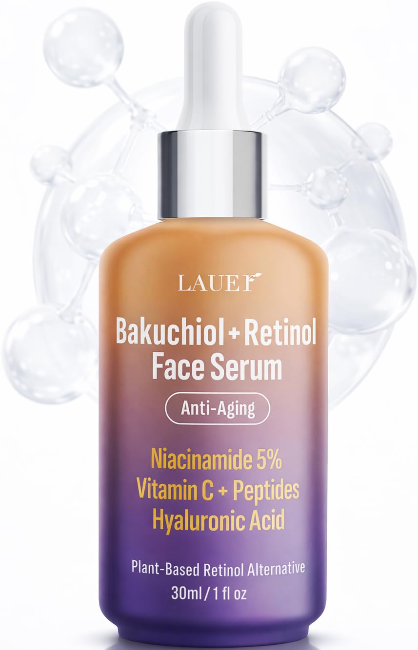 LAUER COSMETIC Bakuchiol Retinol Serum for Face with Vitamin C Hyaluronic Acid - LAUER COSMETIC Official Product View 10